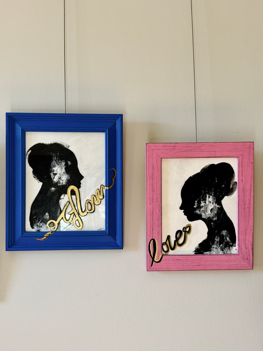 Soul Sisters - Inner Glow & Inner Love | Original Acrylic Paintings For Home Decor